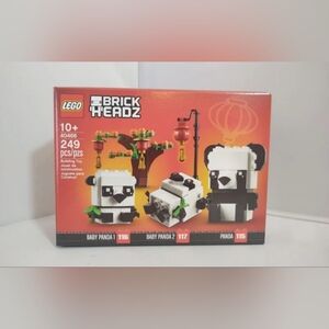 Lego 40466 Brick Headz Panda & Baby Pandas NWT Building Toy Set